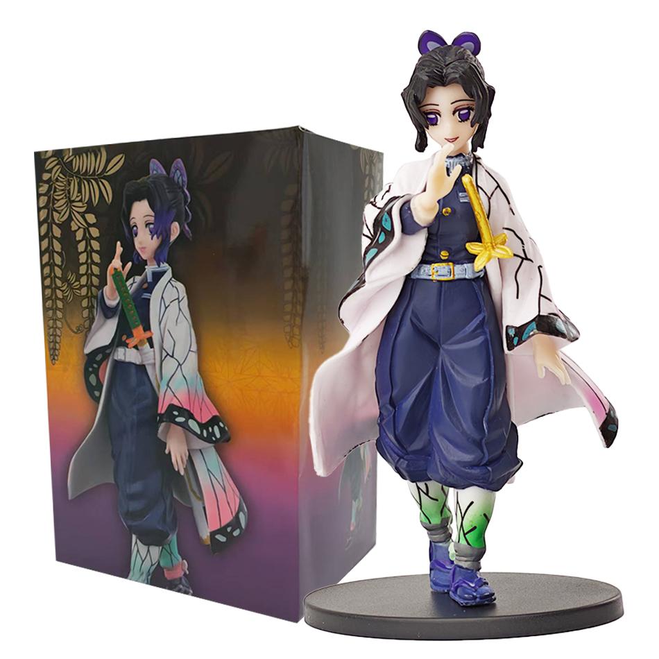 Figurină de Acțiune Anime Demon Slayer - Kamado Tanjirou cu Agatsuma Zenitsu și Nezuko Model PVC Jucării Kimetsu No Yaiba Războinici
