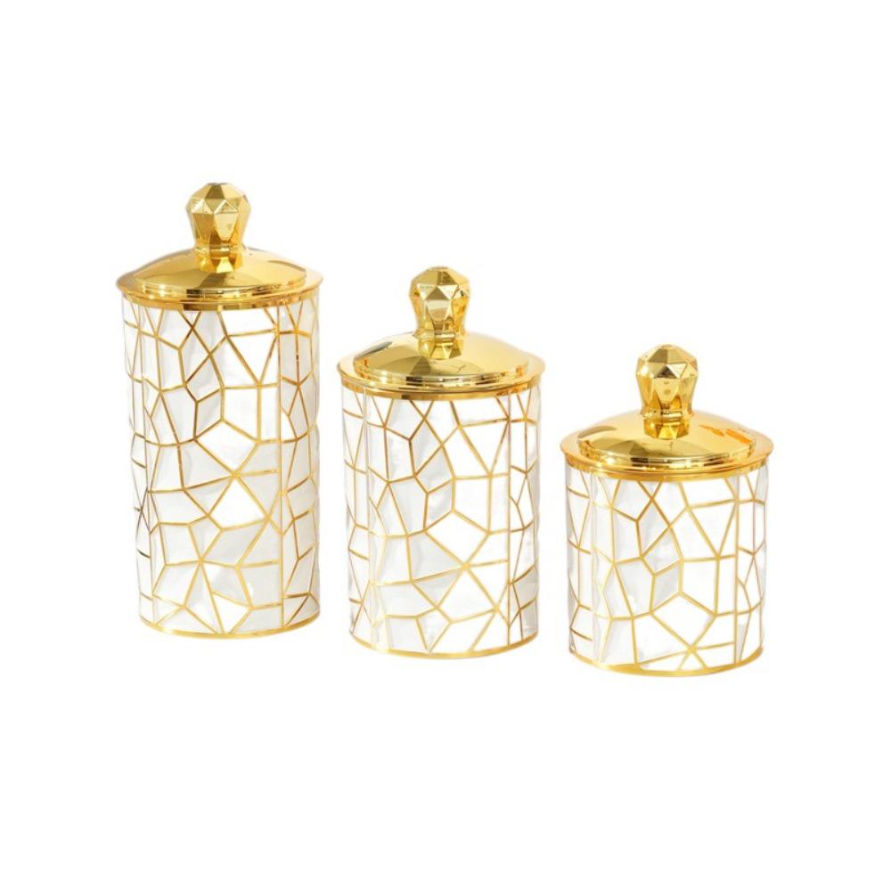 

3 шт./набор с крышкой Контейнеры для хранения продуктов Прозрачная герметичная банка Прочный ящик для хранения Конфеты Style C