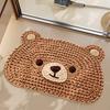 Diatom Mud Non-slip Bathroom Floor Mat - Cartoon Design, Easy Care, Water Absorbent