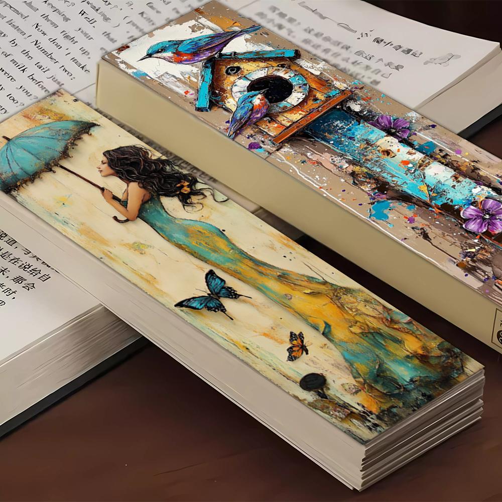 32pcs, Girls' Series Bookmarks, Back to School Season, Christmas, Halloween, Suitable for Teachers, Readers, and Birthday Gifts