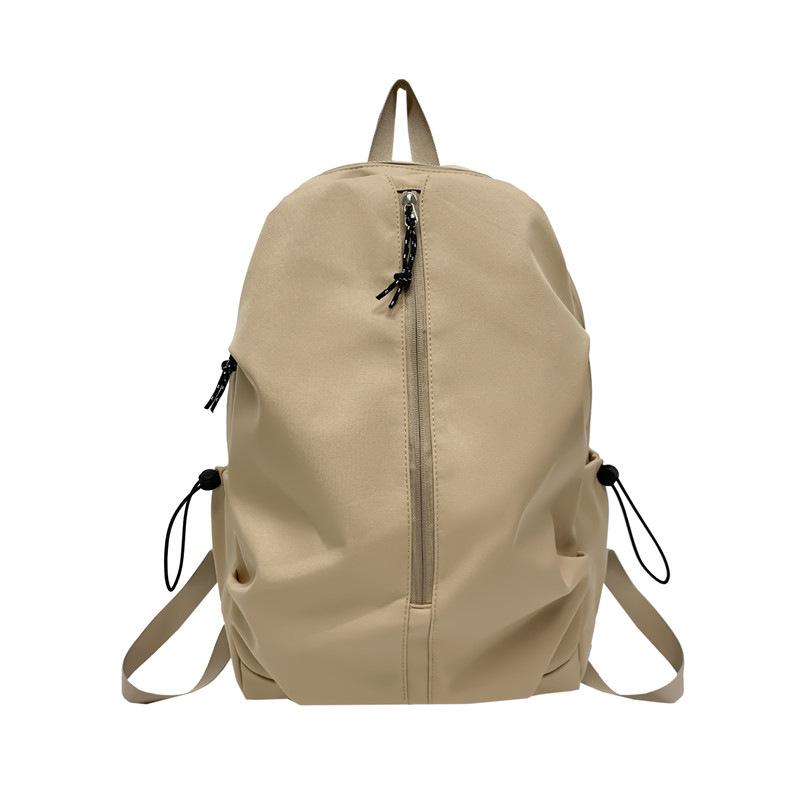

Unisex High-Capacity Solid Color Travel & School Backpack Without pendant хаки