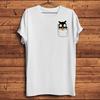 Ranma Panda lustiges Anime T-Shirt Herren Sommer Kurzarm T-Shirt Herren weiß Hipster lässiges T-Shirt Unisex Streetwear