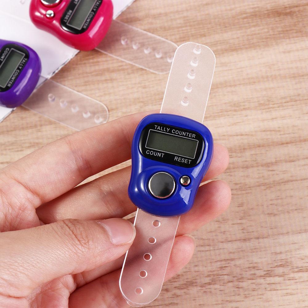 Mini Knitting Row Counter Digital Stroke Counters Weave Tools Finger Ring Tally Counter  Sewing