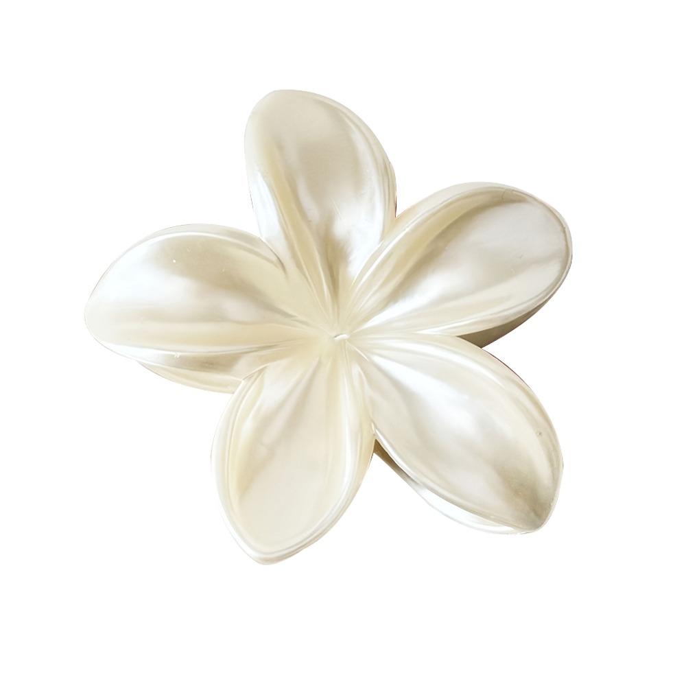 Acrylic Frangipani Flower Hair Claws Hair Accessories Hairpin Sweet Hair Gripper  Daily