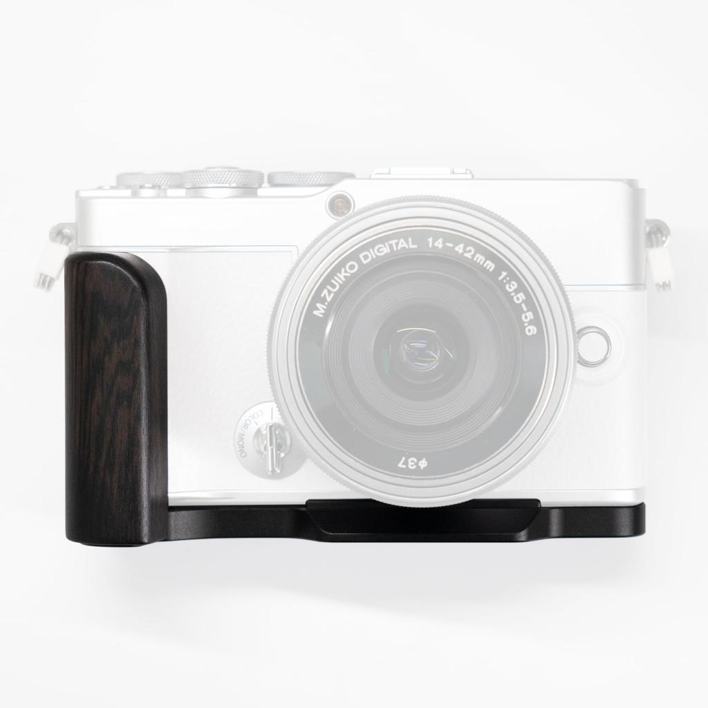 Iborrys Premium Solid Wood Camera Compatible with Olympus PEN with Dedicated Quick Release Plate and Premium Retro Natural Wood Handle Ebony Grip,