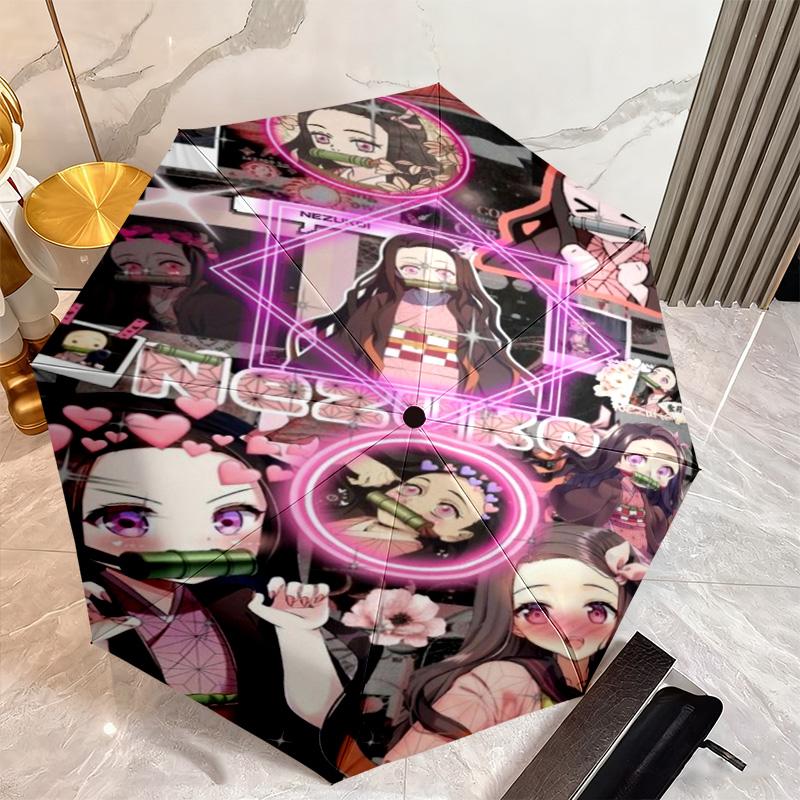 Japanese-style Cartoon Demon Slayer Kamado Tanjiro & Kamado Nezuko Umbrella Including Home Travel and Outdoor Activities Multi Functional Umbrella 31