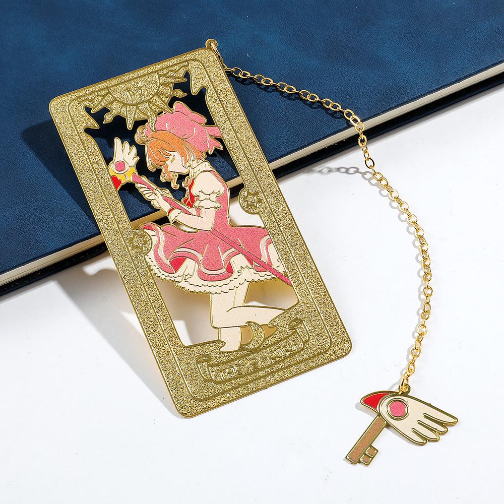Cardcaptor Sakura Metal Bookmark - Cartoon Anime Style, Stationery Item