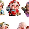 God of Figure Wealth Statue Fengshui Creative Mini Desktop Ornament for Table Bedroom