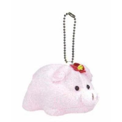 Niedliches Verkaufs-Schwein Pinkes Maskottchen F0102 H5 x B5 x T9cm