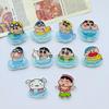10Pcsset Cartoon Crayon Shin-Chan Acrylic Brooches Kawaii Cute Girl Heart Cute Brooch Badge Diy Jewelry Pins Hair Trinket