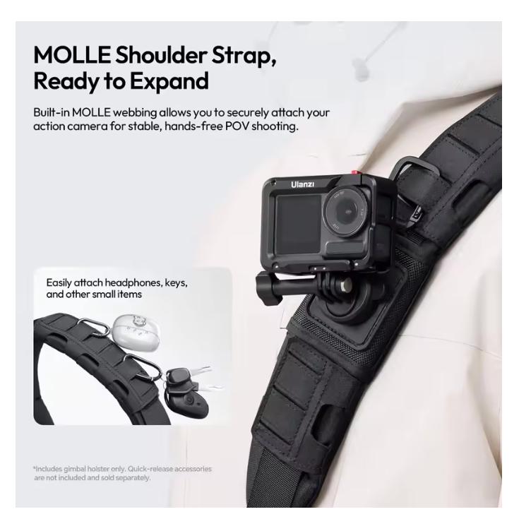 CB01 Kamera Gimbal Holster für RS 3 Mini / RS 3 / RS 4 Mini / RS 4 Pro Stabilisator Erweiterbarer Schultergurt 34 verkauft