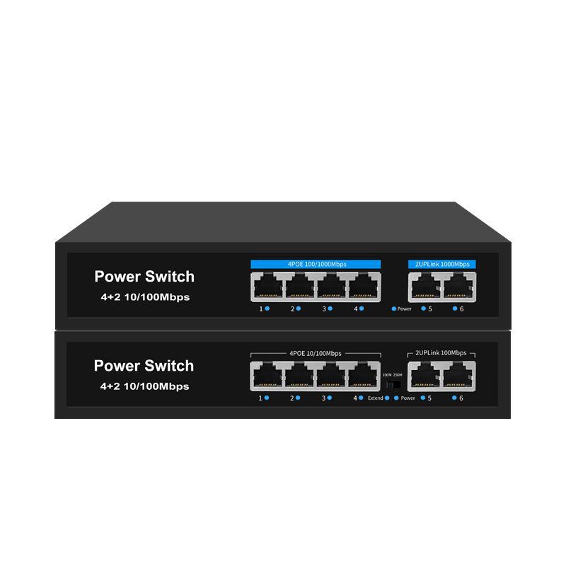 Broadcom 24V POE-Switch mit 4, 8, 16 und 24 Ports - Unterstützt Gebäudeüberwachung