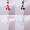 Cute Cartoon Alloy Pony Beaded Pendant Keychain Fashion Key Ring Bag Pendant Kawaii Mobile Phone Chain Accessories Gifts