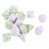 14x Polyhedral Dices Dice Set Math Counting Teaching Aids, Game Multi Sided for