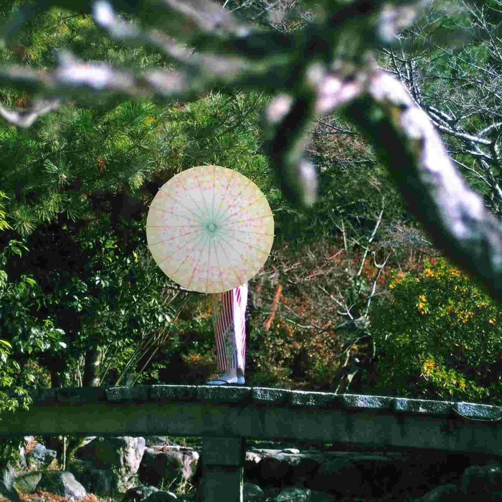 2 ks japonský papírový deštník jemný dekorativní klasický jedinečný cosplay opakovaně použitelný retro