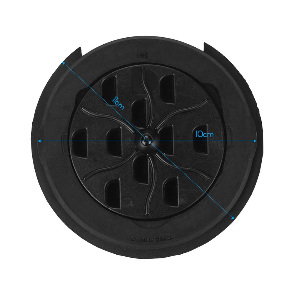 VERTECHnk SM 10 Nakładka na otwór rezonansowy gitary Otwór rezonansowy Bufor sprzężenia zwrotnego Czarny Śr.100mm dla EQ Gitary akustyczne folkowe