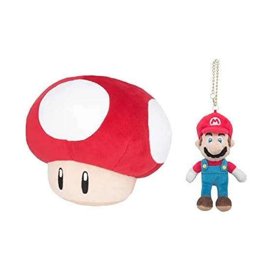 Super Mushroom Plush & Mario Mascot