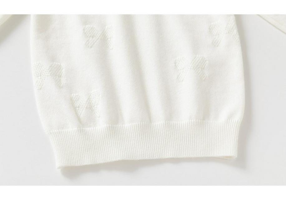 Girls' Korean Style Knit Polo Collar Sweater Pullover - Solid Color, Versatile Half-Button Design