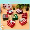 Festive Metal Christmas Candy Box Portable For Storing Treats And Festive Gifts