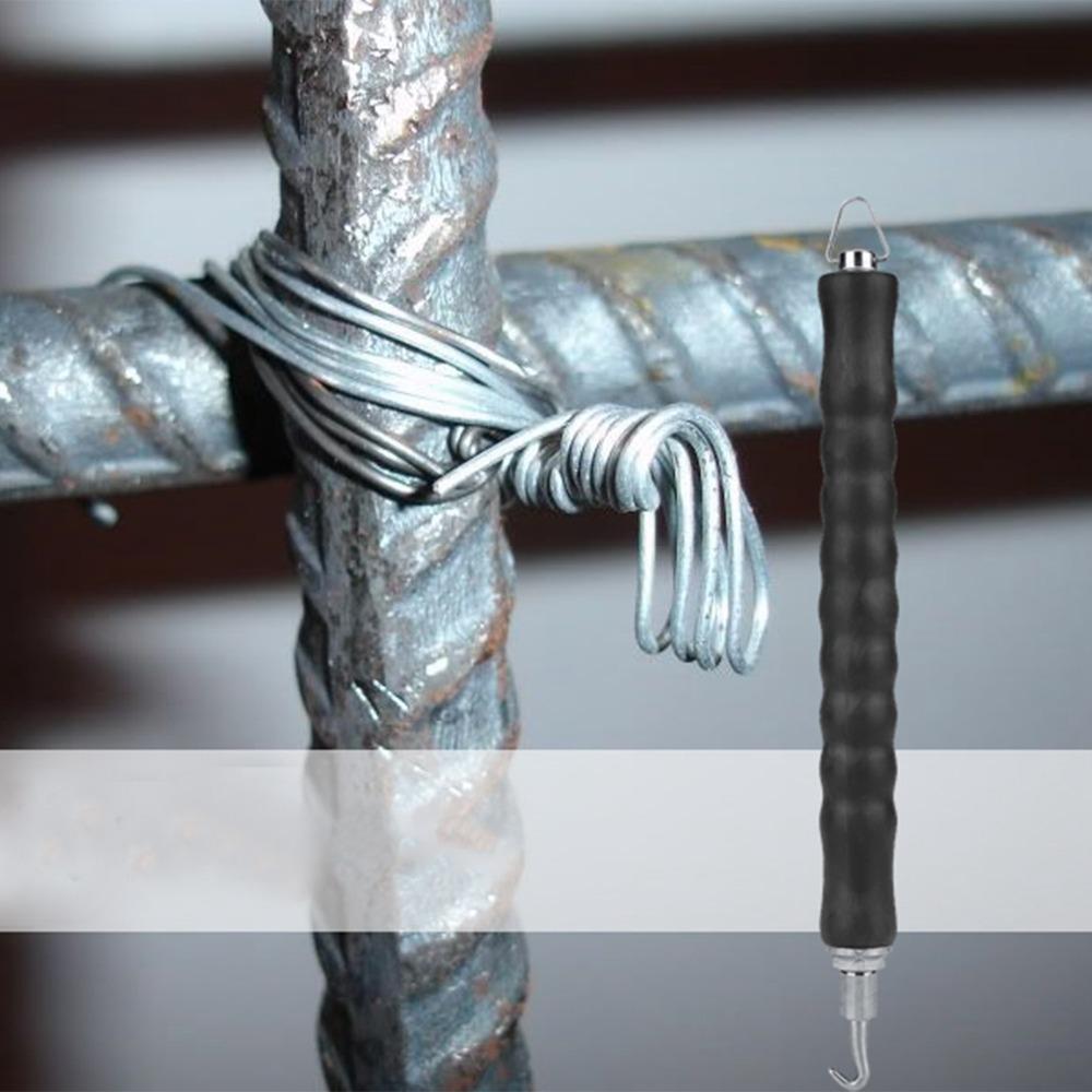 Stable Grip Semi-automatic Steel Bar Hook High Hardness Labor Saving Rebar Tying Tool Straight Pull Binding Hook Building Work