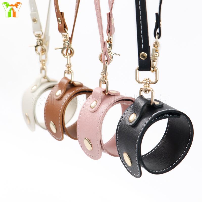 Spot PU Leather Waist-Hanging Lanyard for Gloves, Scarf, and Towel