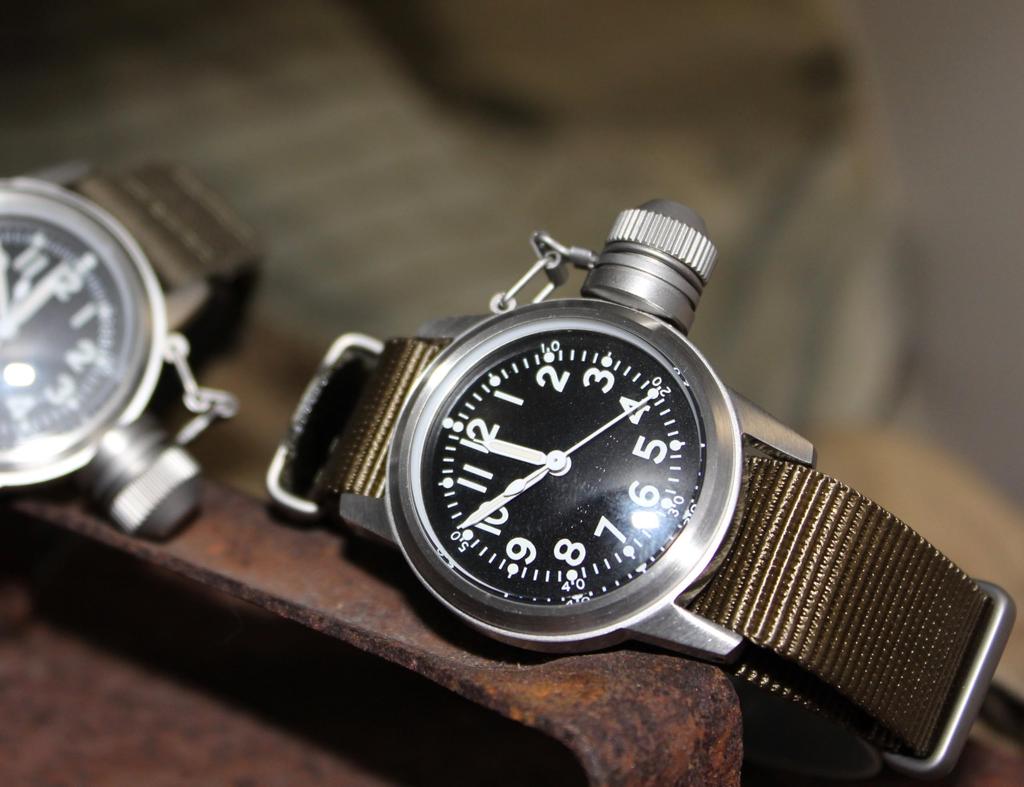 Military Watch Bushps Watch Buships Nylon Khaki Color NATO Strap [M.R.M.W.] Men's (Desert Color)