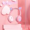 Bluetooth Headphones glowing cute LED Cat Ear Paw Girls Gift Kids Headset Wireless HIFI Stereo Bass 3.5mm Plug With Mic