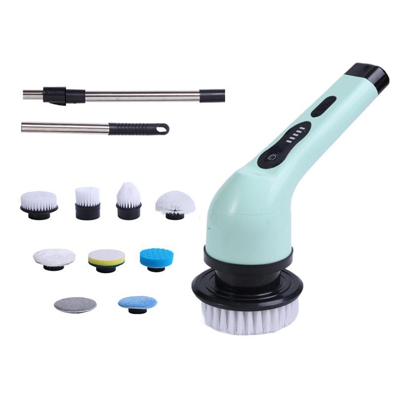 9-in-1 Electric Cleaning Brush Electric Spin Cleaning Scrubber Electric Cleaning Tools Parlour Kitchen Bathroom Cleaning Gadgets