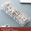 Transparent Multi-Grid Desktop Cable Organizer and Winder