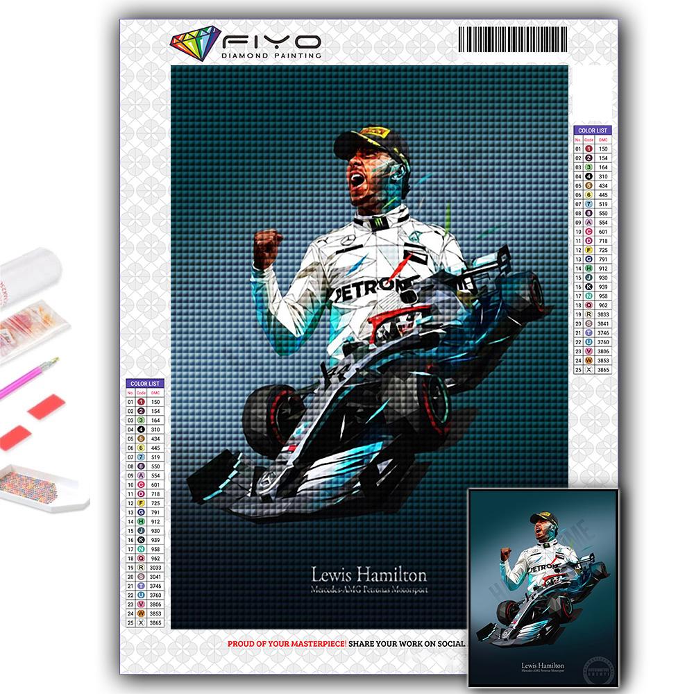 

5D Diy Алмазная картина F1 Гонщик Вышивка крестом Полная Алмазная вышивка Мозаика