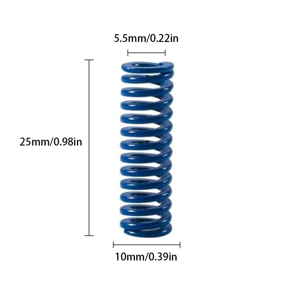 3D Printer Heated Bed Leveling Spring Extruder Extrusion Compression Die Spring Replacement for CR-7