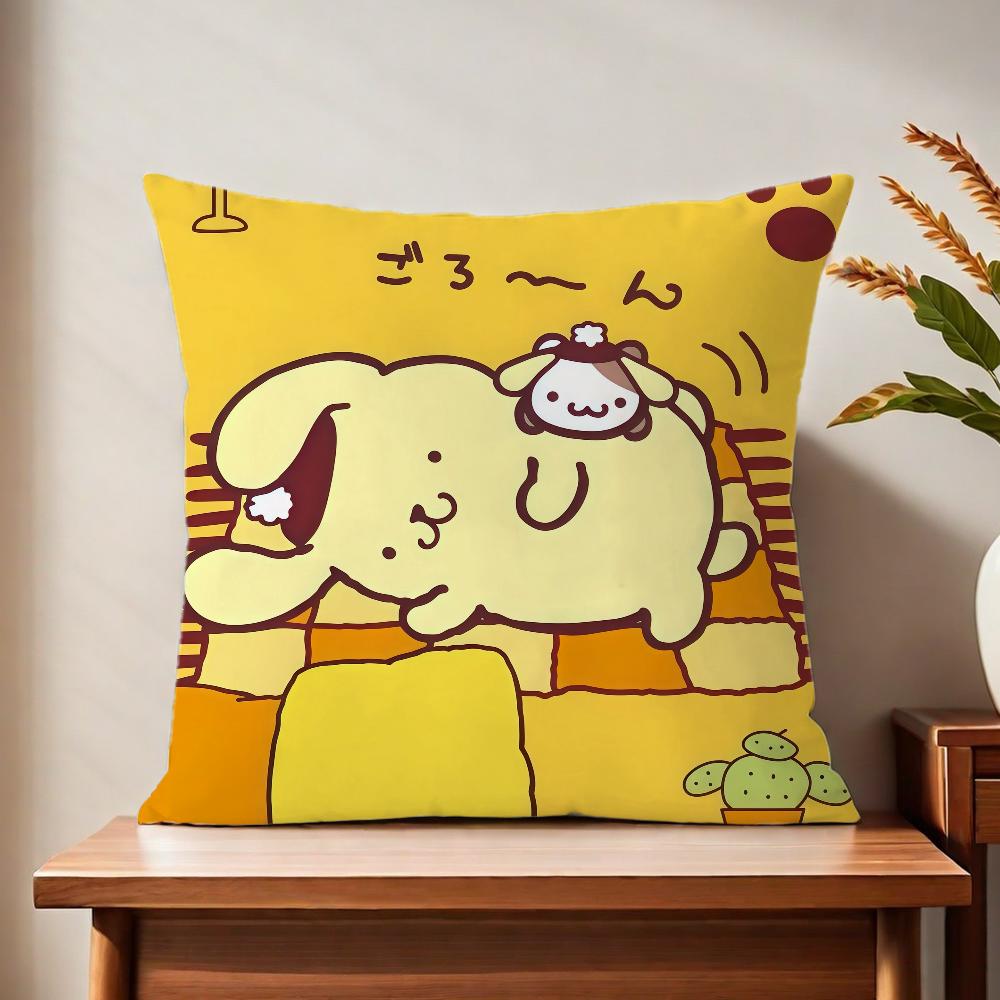 PPom CUTE PPom PPurin cushion cover For Pillow Printing Sofa Decoration Home Car Room Coffee Shop Office Nordic Simplicity