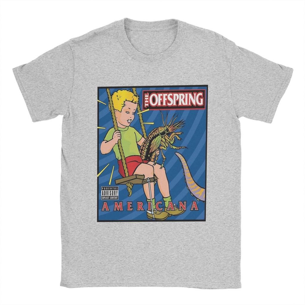 Pánské tričko The Offspring Čistě bavlněné oblečení Vintage trička s krátkým rukávem a kulatým výstřihem Párty tričko