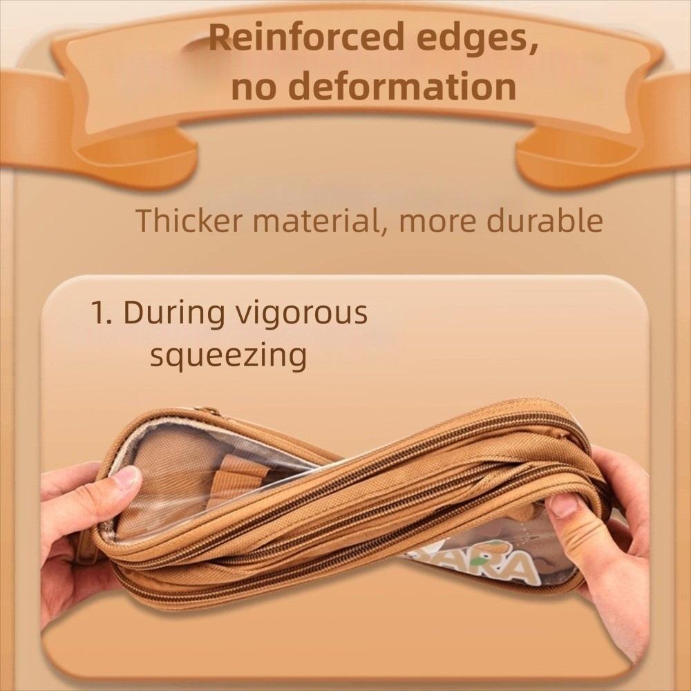 Aesthetic Panda Pencil Box Cute Girls Stationery Pen Bag Multifunction Pen Pouch  Boy