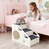 Cat and Dog Climbing Ladder Foldable Dog Stairs Steps Thickened Non-Slip Indoor Stairs Removable Pet Ramp for High Bed Couch