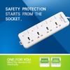Multi-Standard Power Strip with USB: EU, US, DE, UK, Thai Compatibility