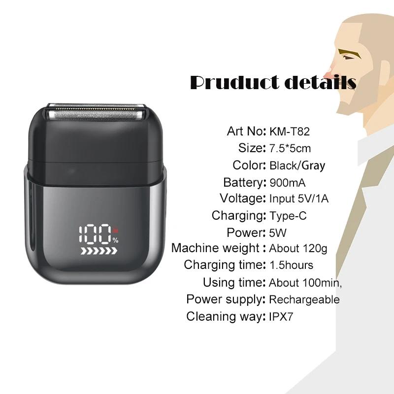 Electric Shaver Men Electric Razor Rechargeable Floating Beard Shaver Hair Trimmer Face Care Shaving Machine
