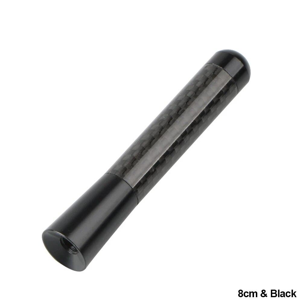 12cm Carbon Fiber Short Radio Antenna Fit for BMW Ford Focus Peugeot Citroen Opel Skoda Toyota Dodge Etc Car Antenna Car Styling