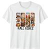 Fall Vibes Autumn Harvest Seasonal Graphic Unisexs TShirt Unisexs Tee