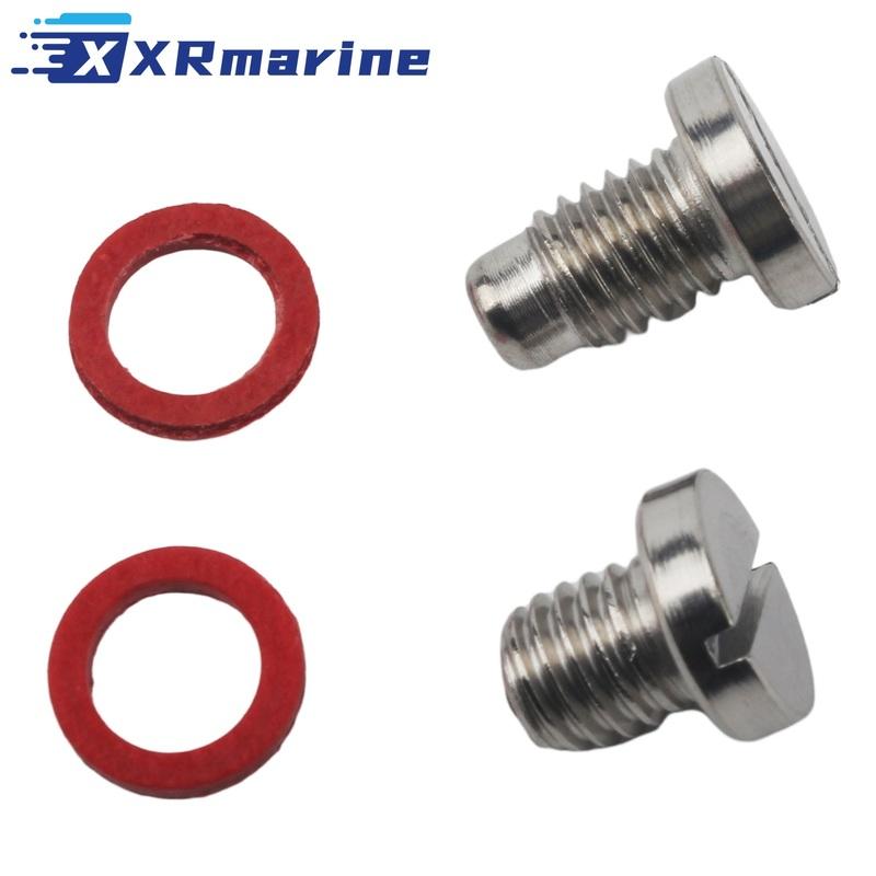 

1 Set 90340-08002-00 Straight Screw Plug Kit For Yamaha Outboard 9.9-300HP 688-45341 серебряный