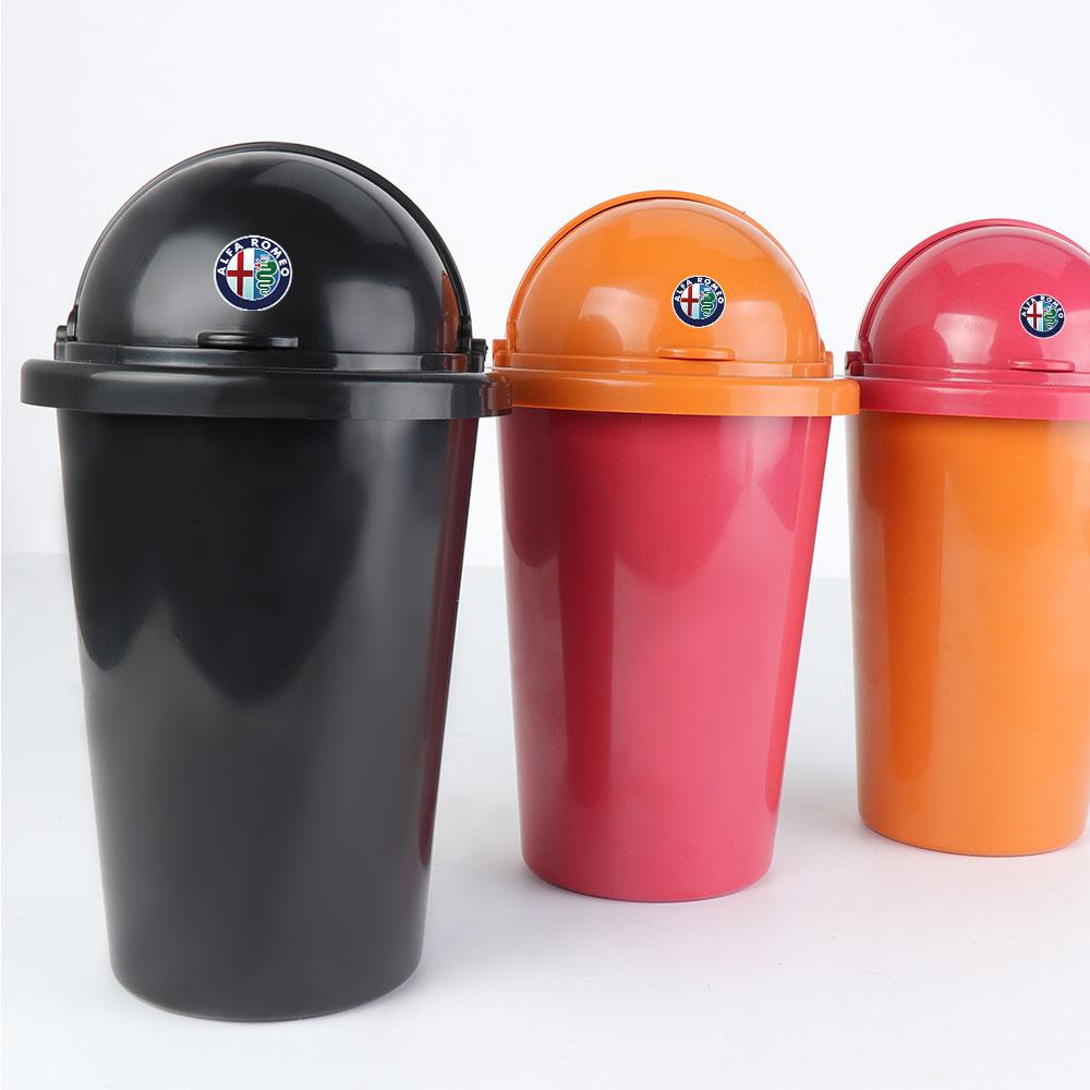 1pc ABS Portable Car Trash Bin Can Rubbish Container Storage Box Bucket For Alfa Romeo 147 159 Sportiva Stelvio Auto Accessories ghi855