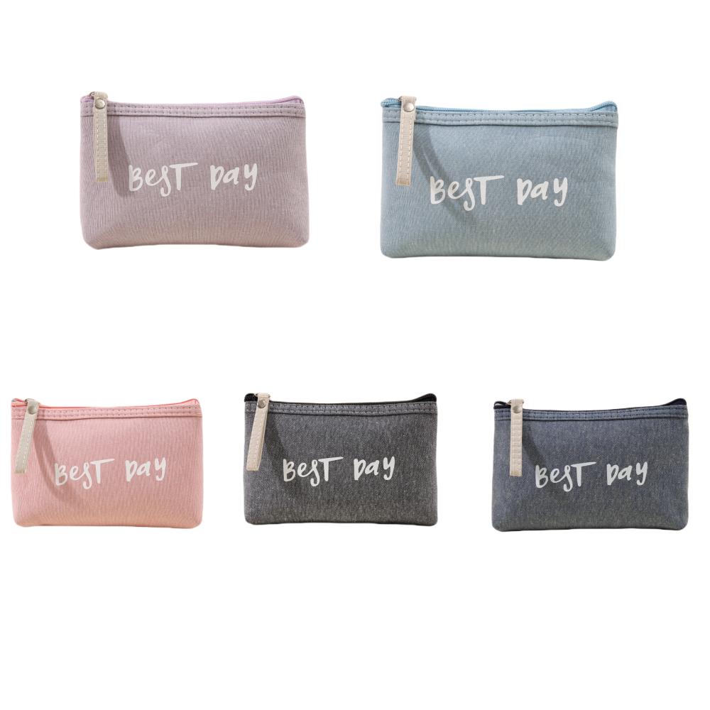 Summer travel makeup bag portable makeup storage bag for going out Canvas coin purse mobile storage bag