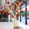 2pcs Elegant Glitter Heart Shaped Pendant with Hanging Rope Vivid Sequin Decorative Supplies Pink Red Handmade Love Key Ring