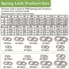 550-1780pcs Metric & Imperial Spring Lock Washers Set, M2-M12, 4#-1/2, Boxed