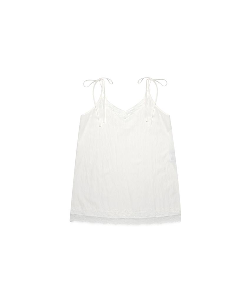 Three To Eighty Lace String Slip Dress White
