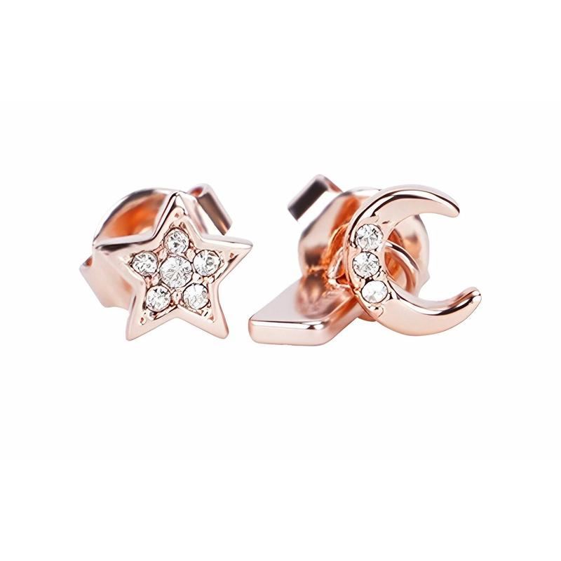 COACH Simple temperament earrings for women, rose gold