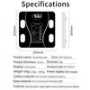 Body Fat Scale Smart Wireless Digital Bathroom Weight Scale Body Composition Analyzer With Smartphone App Bluetooth-compatible