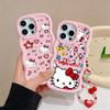 Candy Hello Kitty Bracelet Chain Casing For Samsung Galaxy S26 S25 S24 Ultra Plus A56 A55 A16 A15 A53 A17 A07 A06 A16 5G Case