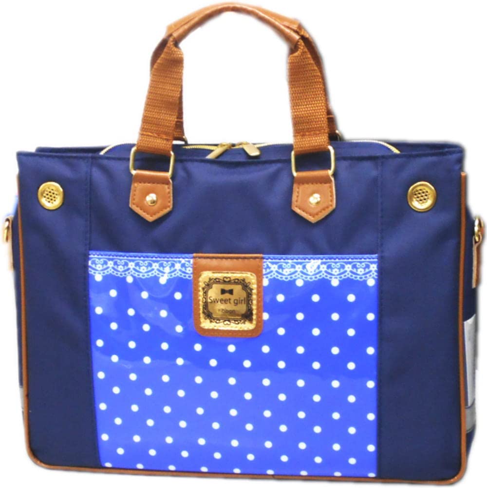 

Sweet Girl Calligraphy Set for Elementary School Blue Polka Dot Pattern Students,