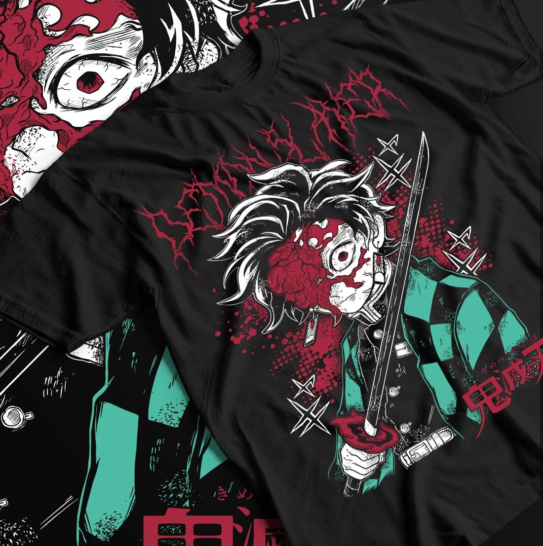 Kimetsu No Yaiba T-Shirt Anime, Manga, Zenitsu Tanjiro Demon Slayer Gift Shirt S